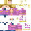 Minecraft skin texture, 64x64 pixels