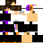 Minecraft skin texture, 64x64 pixels