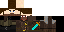 Minecraft skin texture, 64x32 legacy pixels