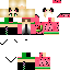Minecraft skin texture, 64x64 pixels