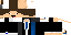 Minecraft skin texture, 64x32 legacy pixels