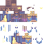 Minecraft skin texture, 64x64 pixels
