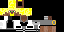 Minecraft skin texture, 64x32 legacy pixels