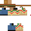 Minecraft skin texture, 64x64 pixels