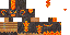 Minecraft skin texture, 64x32 legacy pixels