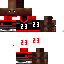 Minecraft skin texture, 64x64 pixels