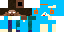 Minecraft skin texture, 64x32 legacy pixels