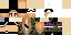 Minecraft skin texture, 64x32 legacy pixels