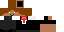Minecraft skin texture, 64x32 legacy pixels