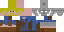 Minecraft skin texture, 64x32 legacy pixels