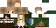 Minecraft skin texture, 64x32 legacy pixels