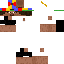 White Minecraft skin texture, 64x64 pixels