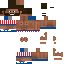 Minecraft skin texture, 64x64 pixels