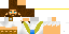 Minecraft skin texture, 64x32 legacy pixels
