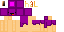 Minecraft skin texture, 64x32 legacy pixels