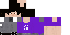 Minecraft skin texture, 64x32 legacy pixels