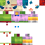 Minecraft skin texture, 64x64 pixels