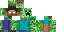 Minecraft skin texture, 64x32 legacy pixels