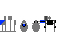 Minecraft skin texture, 64x32 legacy pixels