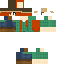 Minecraft skin texture, 64x64 pixels