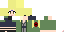Minecraft skin texture, 64x32 legacy pixels