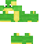 Minecraft skin texture, 64x64 pixels
