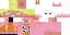 Minecraft skin texture, 64x32 legacy pixels