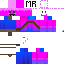 Minecraft skin texture, 64x64 pixels