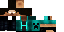 Minecraft skin texture, 64x32 legacy pixels