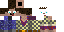 Minecraft skin texture, 64x32 legacy pixels