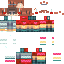 Minecraft skin texture, 64x64 pixels