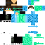 Minecraft skin texture, 64x64 pixels