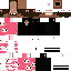 Black Minecraft skin texture, 64x64 pixels