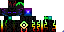 Minecraft skin texture, 64x32 legacy pixels