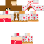 Minecraft skin texture, 64x64 pixels
