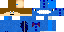 Minecraft skin texture, 64x32 legacy pixels