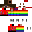 Minecraft skin texture, 64x64 pixels