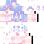 Minecraft skin texture, 64x64 pixels