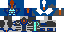 Minecraft skin texture, 64x32 legacy pixels