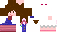 Minecraft skin texture, 64x32 legacy pixels