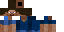 Minecraft skin texture, 64x32 legacy pixels