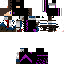 Blue purple Minecraft skin texture, 64x64 pixels