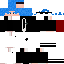 Black Minecraft skin texture, 64x64 pixels
