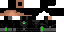 Minecraft skin texture, 64x32 legacy pixels