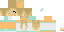 Minecraft skin texture, 64x32 legacy pixels