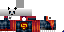 Minecraft skin texture, 64x32 legacy pixels