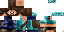 Minecraft skin texture, 64x32 legacy pixels
