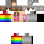 Minecraft skin texture, 64x64 pixels