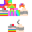 Minecraft skin texture, 64x64 pixels