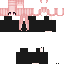 Minecraft skin texture, 64x64 pixels